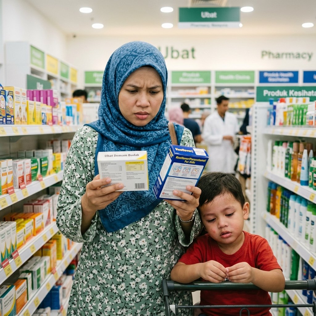 Ibu risau pilih ubat untuk anak