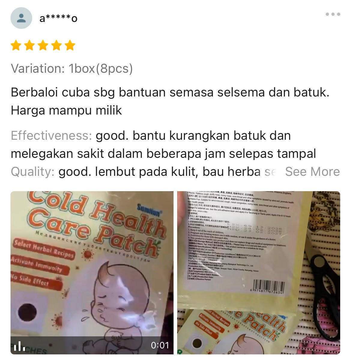 Testimoni pelanggan 1